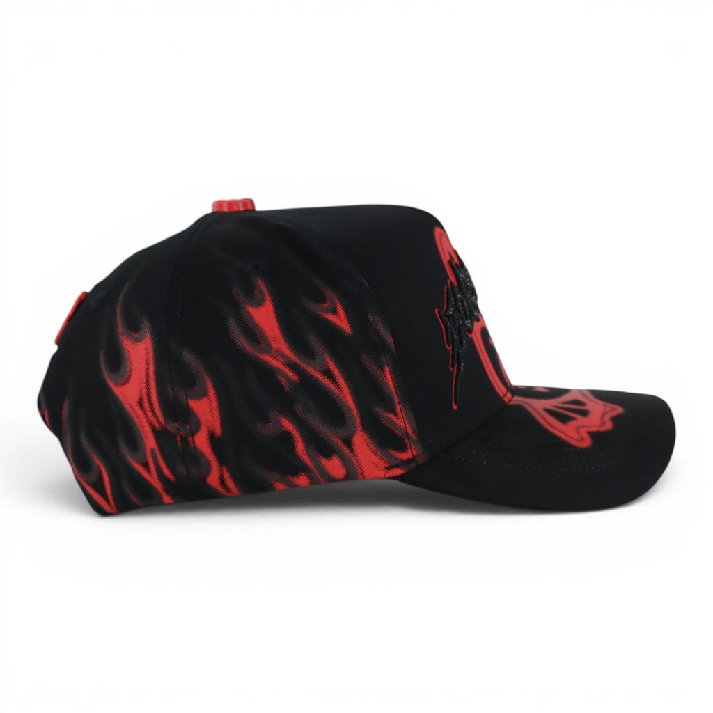 Barbas Hats Born Crazy Black/Red Snapback