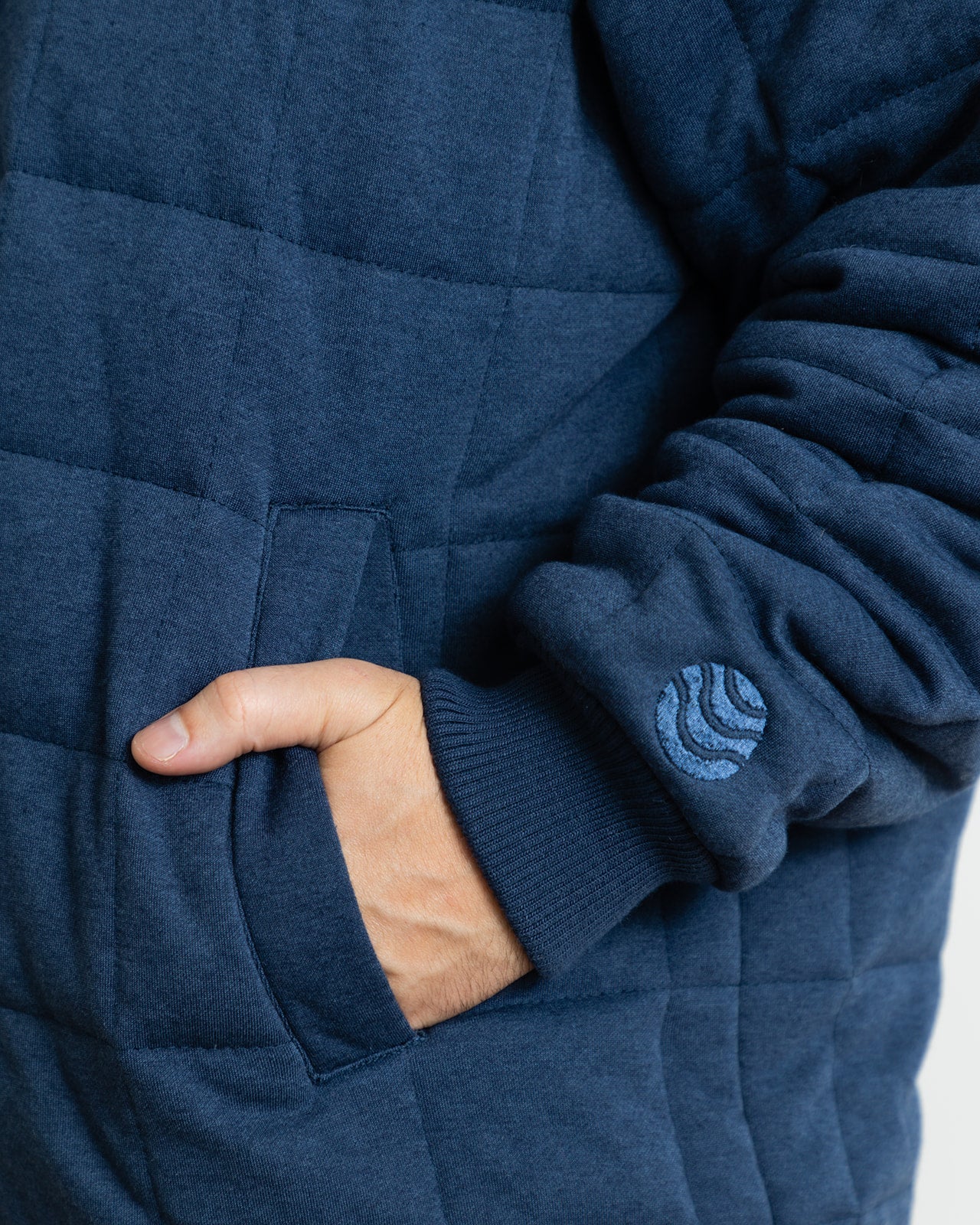 Weighted Therahoodie - Fleece Calming Navy