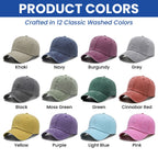 Personalized 250th Anniversary Washed Cap with Embroidered American Flag